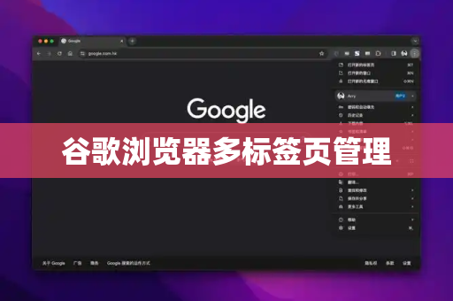 谷歌浏览器多标签页管理